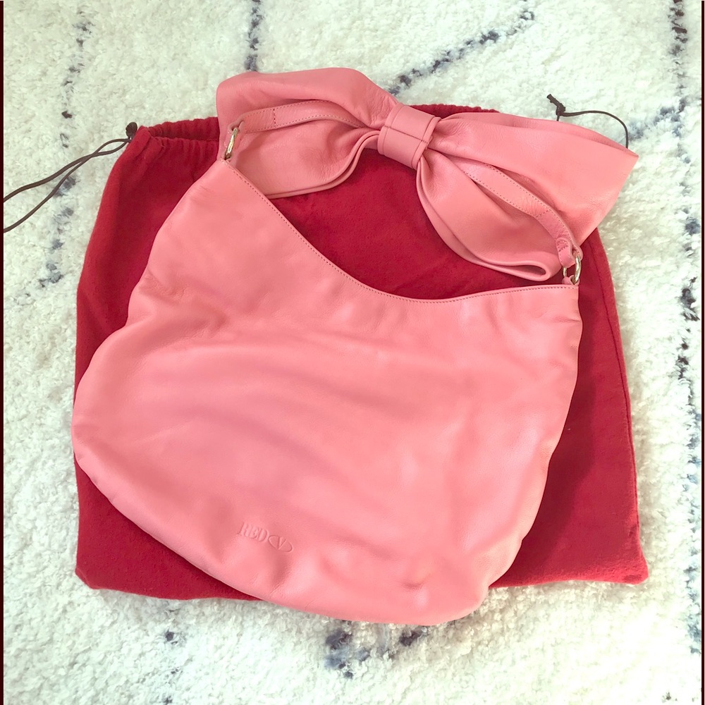 ⚡️RED Valentino⚡️ pink leather bag, bow strap. NWB